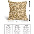 thumbnail image 5 of Mustard Yellow Leopard Print Pillow Covers 18x18 Set of 2 Cheetah Animal Pattern Chinoiserie Decorative Outdoor Pillowcases Rustic Farmhouse Zipper Throw Cushion Case Decor for Home Couch Sofa Bed, 5 of 6