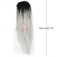 thumbnail image 2 of Unique Bargains Lace Front Wigs Long Water Wave for Women Gray, 2 of 7