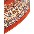 thumbnail image 6 of Unique Loom Reza Collection Area Rug - Washington (7' 10" Round Terracotta/Cream), 6 of 7