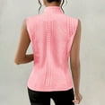 thumbnail image 2 of Cardigan Sweaters for Women, Women's Sweater Vest Fashionable Buttoned Sleeveless Knit Cardigan Casual Wear Stretchy Comfortable Layering Piece, Women's Sweaters(Light Pink,XL), 2 of 6