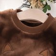 thumbnail image 5 of NOLDARES Toddler Kids Baby Boy Fall Winter Outfits 2pcs Graphic Print Tee Sweatshirt Tops Elastic Waist Joggers Pants Clothes Clothing Set(Brown,12-18 M), 5 of 8