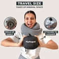 thumbnail image 4 of Almohada de viaje para el cuello FlyHugz de espuma viscoelástica compacta y ergonómica, 4 of 6