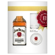 Jim Beam Whiskey With Glasses, 750 mL