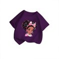 thumbnail image 3 of Girls' Short Sleeve Cartoon Painted Graphic T-Shirt, Everyday Casual Wear, Soft & Comfortable Fit Tops ,3-4 Years, 3 of 5