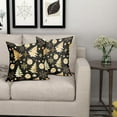 thumbnail image 6 of Christmas Black Pillow Covers 20X20 Inch Gold Xmas Tree Snowflakes Decorative Pillow Cases Set of 2 Winter Holiday Throw Pillows Farmhouse Home Decor for Sofa Couch Cushion Outdoor, 6 of 6
