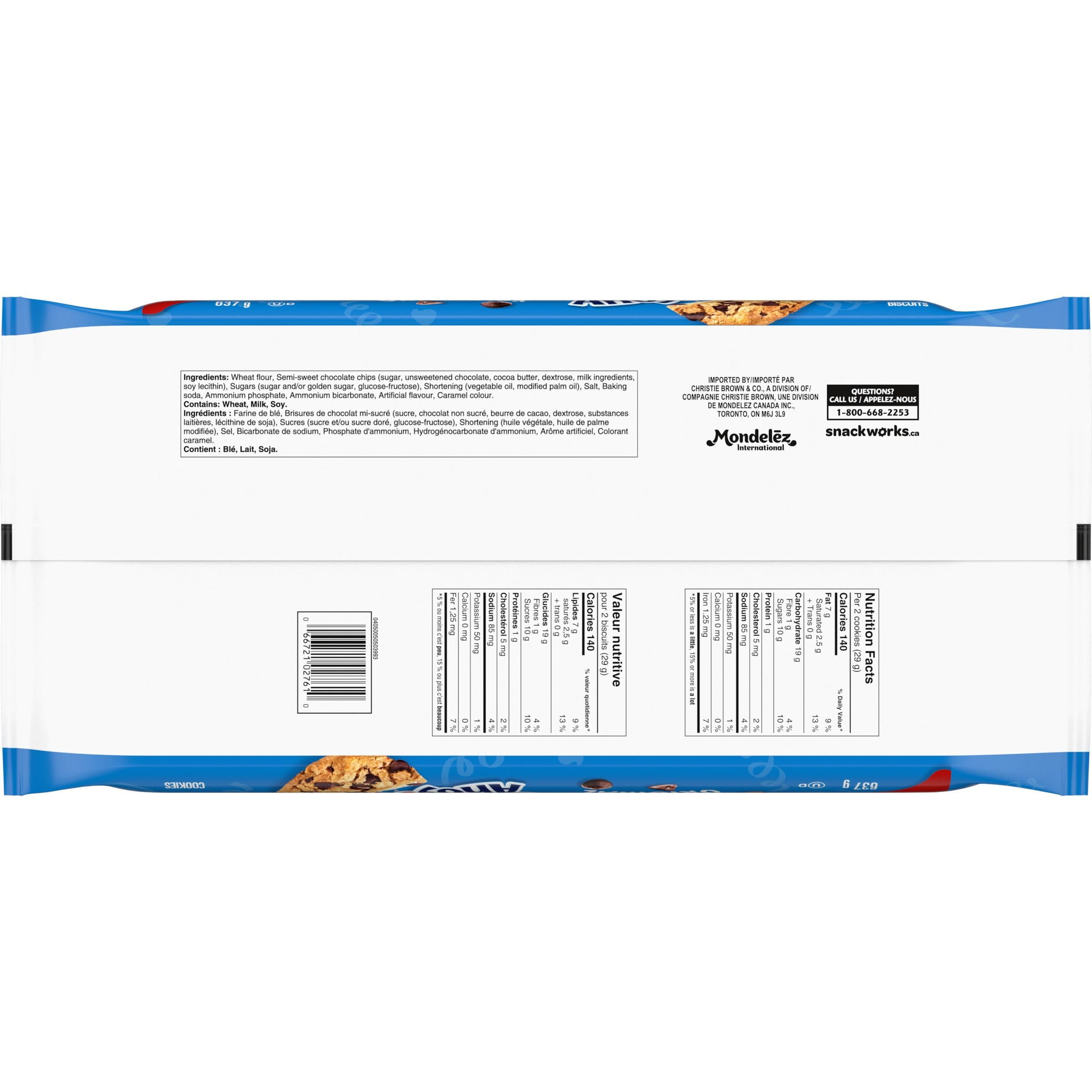 Chips Ahoy! Original Cookies, Chocolate Chip, Party Size, 637 g