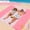 Pink, variant on Yiannan Nylon Large Beach Blanket Waterproof & Sandproof - 84”x 108”/7ft x 9ft - Lightweight Picnic Mat, Camping Necessities for 5 People, Accessories for Outdoor Festivals, Blue