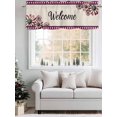thumbnail image 5 of Red Blue Daisy Curtain Valances for Windows, 4th of July Welcome Plaid Farmhouse Kitchen Valance Window Treatment, Light Filtering Block Curtains for Bathroom/Bedroom/Living Room 60'' x 18'', 5 of 9