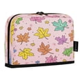 thumbnail image 2 of 8.3"x5.9" Large-Capacity Multi-Pocket Vertical Pencil Case Fall Leaves, 2 of 7