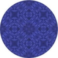thumbnail image 1 of Ahgly Company Indoor Round Patterned Cobalt Blue Area Rugs, 5' Round, 1 of 6