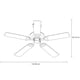 thumbnail image 4 of Ventilador de techo Masterfan Habana 52 Blanco, 4 of 5