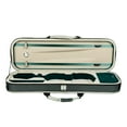 thumbnail image 4 of Almencla Violin Case, Violin Box, Handbag, Lightweight, with Side Handle, String Instrument Case, Easy to Carry for Violin Lovers And Players green and white, 4 of 8