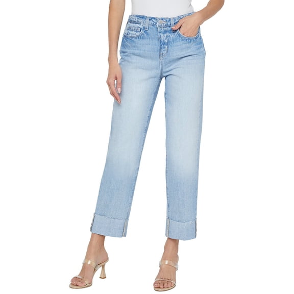 L’AGENCE womens  Maribel Cuffed Jean, 25, Blue