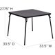 thumbnail image 4 of Flash Furniture Madison 5-Piece Folding Card Table and Chairs Set, Portable Event Table and Chairs Set, Black, 4 of 5