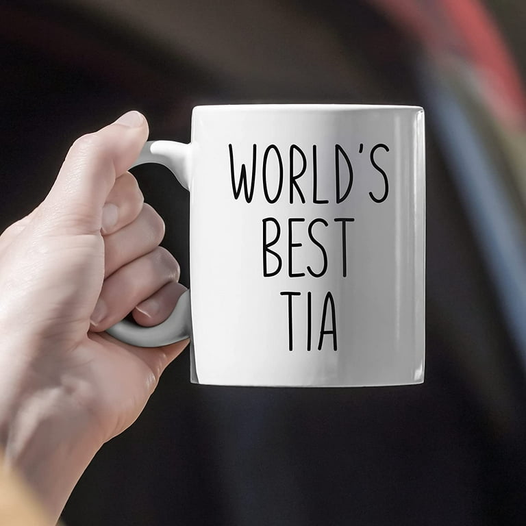 World's Best Tia Mug Minimalist Rae Dunn Style Minimalist Coffee Cup  Aesthetic Ceramic Cups Milk Tea Water Beverages Porcelain Mugs for Home  Kitchen