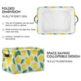 thumbnail image 2 of Leaf and Lemon Slice Storage Bins with Handle Fabric Organizer Basket Foldable Box 1 Pack 14.2x10.2x8.3, 2 of 8