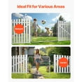 thumbnail image 6 of KFFKFF Chain-Linked Fence Gate 72 x 48 in, Adjustable Chain Link Fence Panel, Suitable for 2.2-6 ft (W) x 6 ft (H) Garden Fence Gate, Galvanized Fencing Gate for Yard Entrance Way, 6 of 9