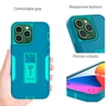 thumbnail image 4 of CoverON For Apple iPhone 14 Pro Max Phone Case, Military Grade Heavy Duty Full Body Kickstand Cover, Turquoise, 4 of 9