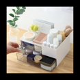 thumbnail image 2 of Organizador de Escritorio con 2 Cajones y 4 Compartimentos, Almacenamiento de Maquillaje de PláStico, Organizador de Tocador, Organizador de Escritorio, 2 of 8