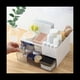 thumbnail image 2 of Organizador de Escritorio con 2 Cajones y 4 Compartimentos, Almacenamiento de Maquillaje de PláStico, Organizador de Tocador, Organizador de Escritorio, 2 of 8