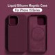 thumbnail image 2 of Fundas de carga inalámbrica Magsafe para iPhone 15 11 14 13 12 Pro Max Plus, funda magnética de silicona líquida suave, accesorios para teléfono, 2 of 5