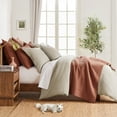 thumbnail image 5 of Levtex Home - Cloud Waffle Taupe Comforter Set - Twin Comforter + One Standard Pillow Cases - Waffle Weave - Taupe - Comforter (68 x 88in.) and Pillow Case (26 x 20in.) - Cotton, 5 of 9