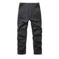 thumbnail image 7 of Bazeneo Work Trousers Men with Zip Pockets Relaxed Fit Cargo Trouser Plain Durable Combat Pants Stretchy Tactical Bottoms Casual Comfy Utility Pant Hiking Walking Outfits M-3XL, 7 of 7