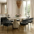 thumbnail image 7 of TOV Furniture Tatum Black Vegan Leather 2-Tone Dining Chair, 7 of 7