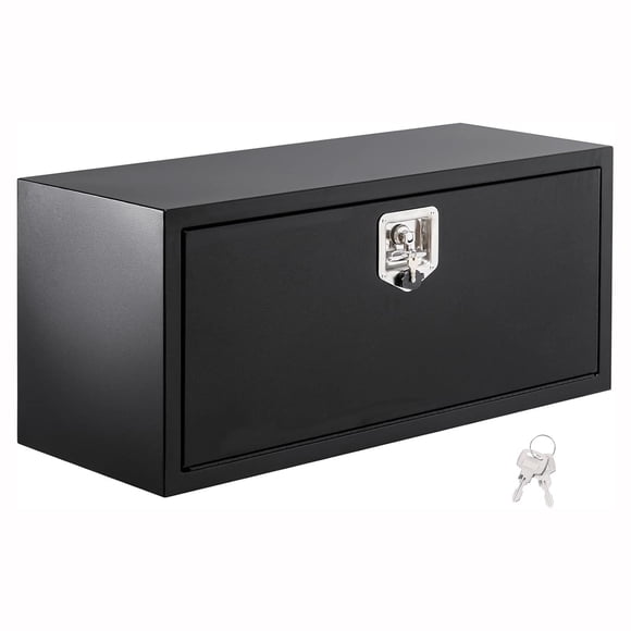 Qinaqin 24-14-16 inch Underbody Truck Tool Caja Resistente Steel Trailer Tongue Cerrable cm de Anchoaterproof Tools Organizador Almacenamiento Chest para Pick Ups