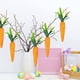 thumbnail image 4 of .95 Inch Easter Carrot Hanging Ornaments Artificial Easter Foam Glitter Carrots 10pcs, 4 of 8