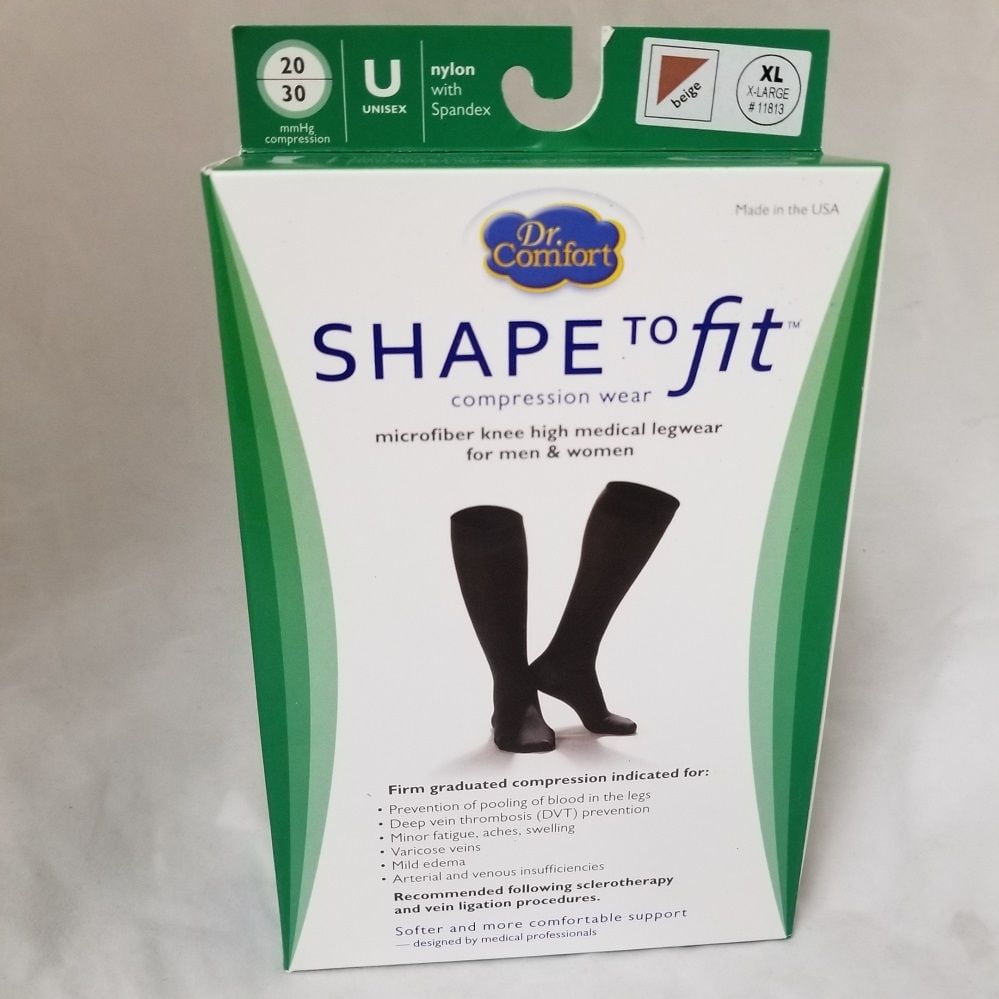 Dr Comfort Shape To Fit Microfiber Knee High Unisex Compression