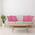 thumbnail image 4 of Ambesonne Geometric Throw Pillow Cover 4 Pack, Modern Feminine Rounds, 16", Raspberry Pink, 4 of 7