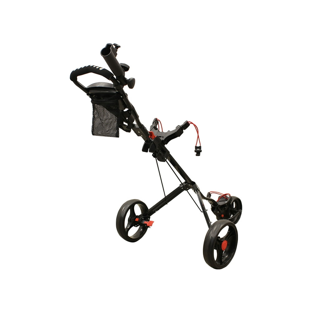 Massimo Push Golf Bag Carrier Cart Folding 3Wheel Lightweight Easy