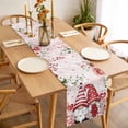 thumbnail image 3 of Pink Valentine's Day Table Runner - 48 Inch Long, Kitchen Dining Table Runner Dresser Scarves, Spring Floral Romance Roses Gnomes Farmhouse Decor for Coffee Tables Wedding Party Banquet, 3 of 8