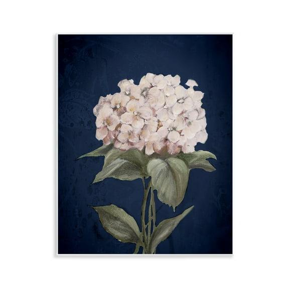Stupell Industries Single Hydrangea Bloom Botanical & Floral Painting Unframed Art Print Wall Art, 11 x 14