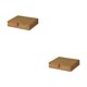 thumbnail image 3 of Inteprter Cesta de mimbre de ratán tejida a mano, contenedor de papelería para aperitivos, caja de almacenamiento Rectangular, suministros Type1 NO1, 3 of 6