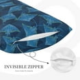 thumbnail image 3 of Daiia Stingray Bedding Waterproof Pillow Protector Zippered Queen – Bed Bug Proof Pillow Encasement-16"x24", 3 of 6