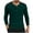 Vert, variante sur Dagugfen Chemises pour Hommes Manches Longues Bouton Col en V Slim Bloc de Couleur Texturé Décontracté Voyage Pêche Chemises