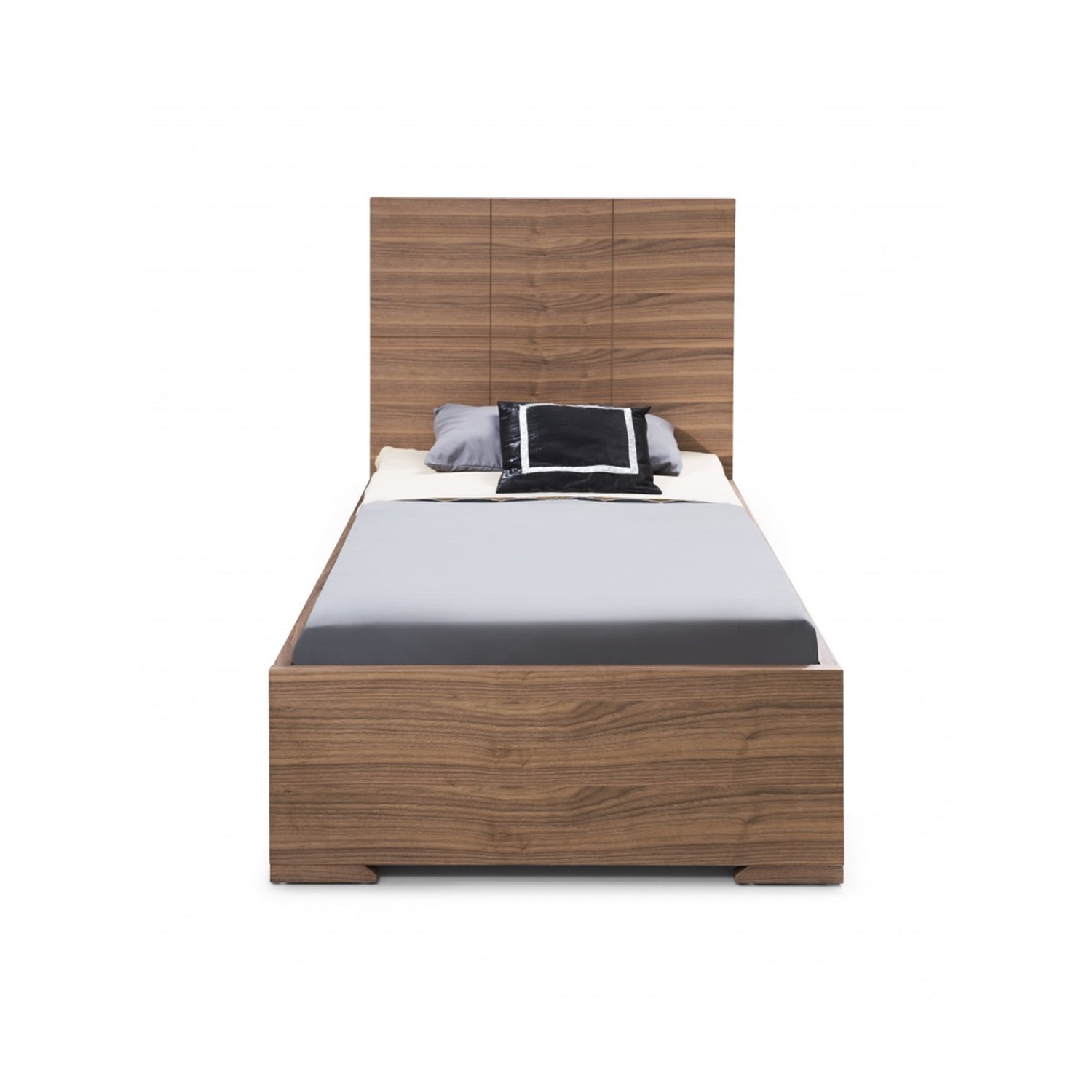 Anna Twin Trundle Bed with Dividers for StorageFinishWalnut