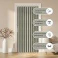 thumbnail image 6 of 100% Blackout Accordion Doors Interior Closet Curtain Doorway Curtains Invisible Applicable Bedroom Room Living Room Doorway （Grey 72" W x 78" L 1 Panel, 6 of 6