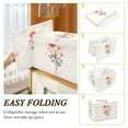 thumbnail image 2 of Yayeee Collapsible Cube Storage Bin with Lid Fabric Closet Decorative Basket with Handles, Pink Flower, 2 of 7