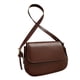 thumbnail image 1 of Bolso de Hombro Salvador Cruzado Pequeño de Piel Sintética Marrón, 1 of 10