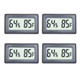 thumbnail image 1 of 4-Pack Mini Digital Thermometer Hygrometer Meters Gauge Indoor Large Number Display Temperature Fahrenheit (℉) Humidity for Home Office Humidors Jars Incubators Guitar Case, 1 of 6