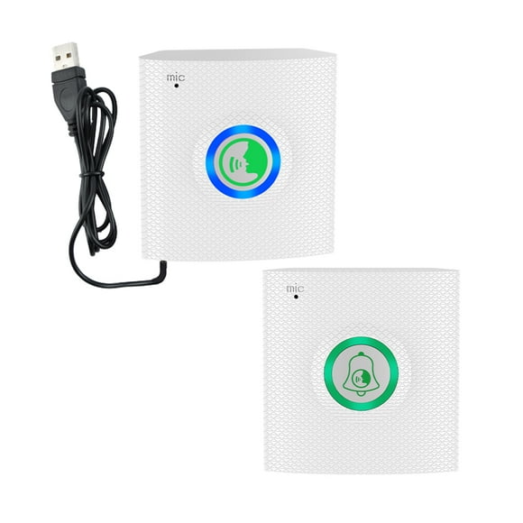 Wireless Doorbell Intercom,Two-way One-button Clear Sound Non-visual Intercom Chime Loud And Real-time Two-way One-button Operation Intercom Doorbells Operation Doorbell Doorbells Real-time