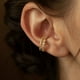 thumbnail image 5 of Doble oreja Clip Circonio Sparkling Ronda Huggie Ear Cuff Pendientes de oro para las mujeres Clip en Pendientes de cartílago 1PC, 5 of 8