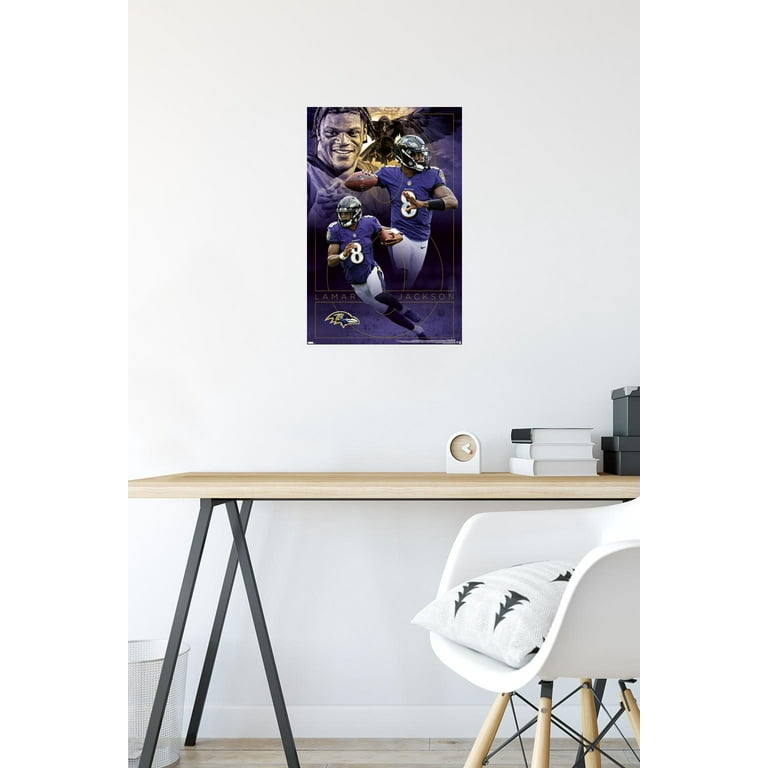 NFL Baltimore Ravens - Lamar Jackson 18 Wall Poster, 22.375 x 34