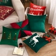 thumbnail image 6 of Christmas Pillowcases 18 x 18 inch Set of 2 Red Christmas Deer Sequins Throw Pillow Cover Christmas Pillow case Christmas Party Decor Winter Holiday Cushion Case, 6 of 6