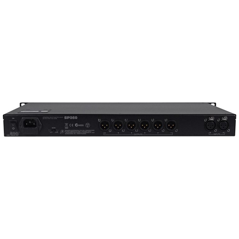 Mackie SP260 2x6 Pro PA Speaker System Sound Processor Optimizer+