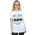 thumbnail image 2 of DC Comics T-Shirt Boyfriend en Coton pour Femmes Batman Mon Papa Est un Superhéros, 2 of 3