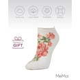 thumbnail image 6 of MeMoi Love and Lace Low-Cut Floral Socks - Womens - Female, One Size, Marshmallow, 6 of 7